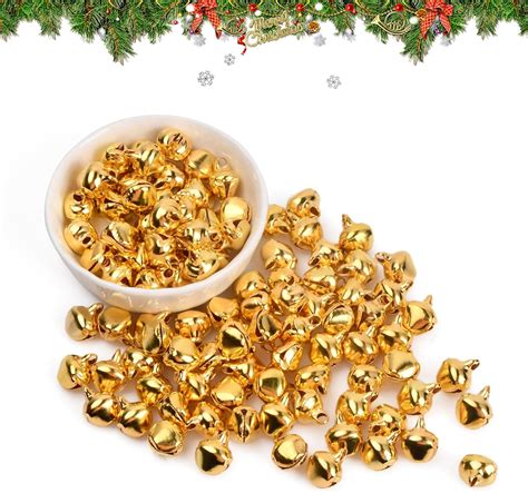 Volumoon Pack Of 100 Bells Mini Bells 12 Mm Small Bells For Crafts