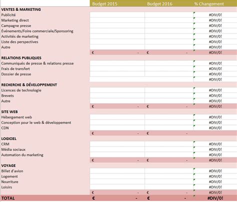 Tableau Pour Faire Ses Comptes Personnels Gratuit