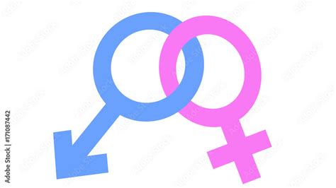 Interlocked Gender Symbols Male And Female Stock Illustration Adobe