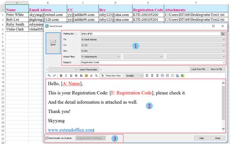 How To Send Email To Multiple Recipients In A List From Excel Via Outlook