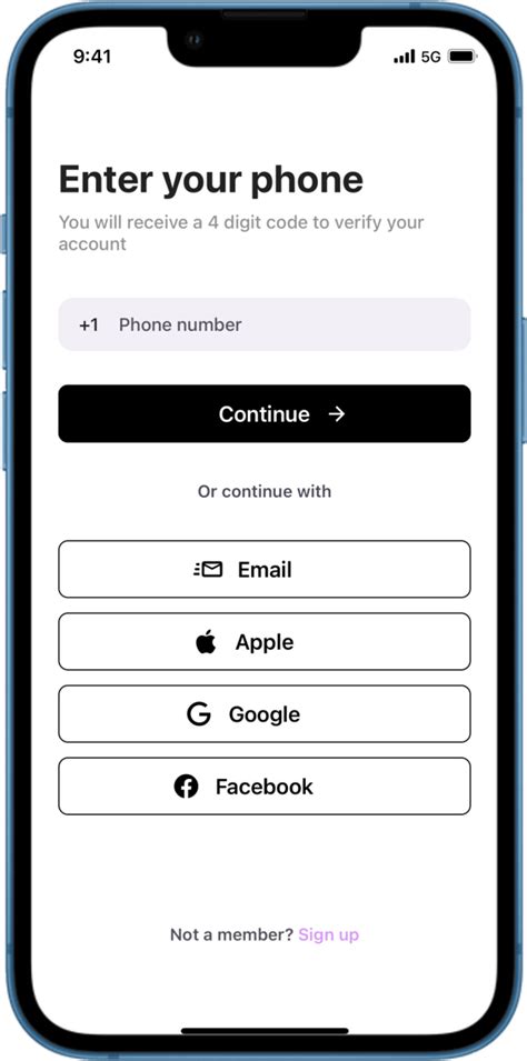 Sign In Forms React Native Components By Withframe