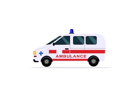 Vector Illustration Of An Ambulance