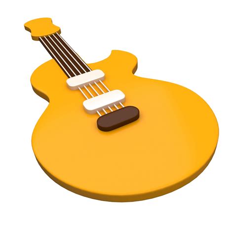 Guitar Emoji - 3D Model by KhaganFX