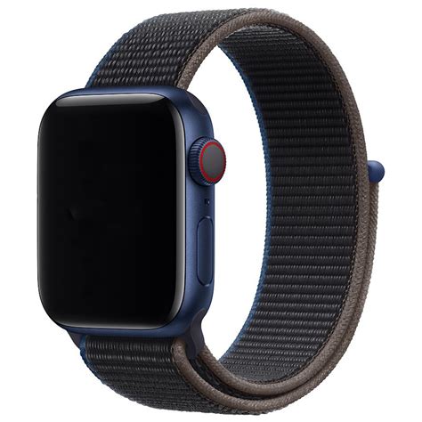 Cinturino Nylon Sport Loop Per Apple Watch Carbone