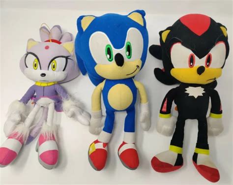 SONIC THE HEDGEHOG Plush Shadow The Hedgehog Sonic X Lot of 3 £46.16 - PicClick UK