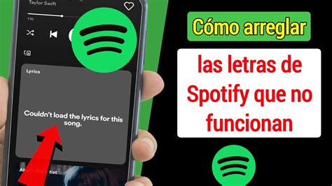 Cómo arreglar las letras de Spotify que no funcionan Las letras de