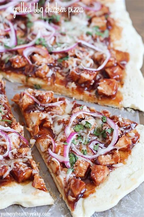 Grilled Bbq Chicken Pizza Yummy Healthy Easy