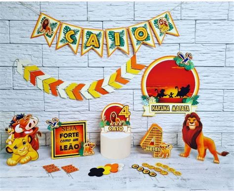 Kit Festa Rei Leão 3 Elo7 Produtos Especiais