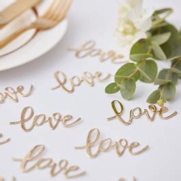 Tafelconfetti Gold Wedding Ginger Ray Weddingdeco Nl