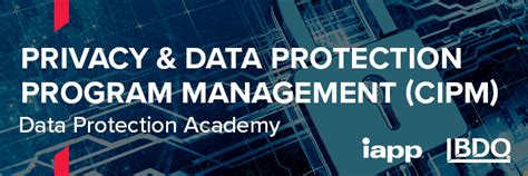 Privacy Data Protection Program Management Cipm Day Registration