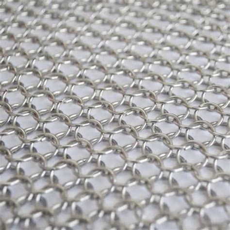 Stainless Steel 316 Anti Cut Metal Ring Chainmail Mesh YESON