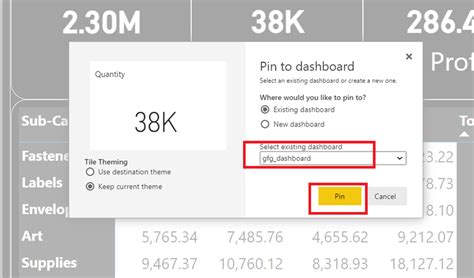 Power Bi How To Add Reports To Dashboards Geeksforgeeks