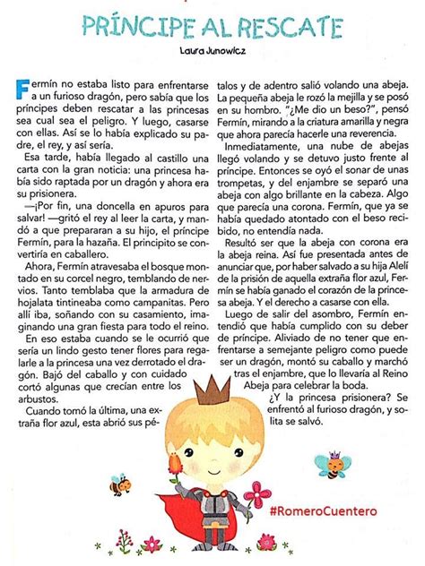 Cuento Principe al rescate Minicuentos para niños Cuentos infantiles