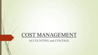 Project Cost Management Accounting And Control Ppt