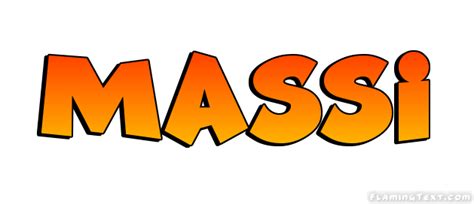 Massi Лого | Бесплатный инструмент для дизайна имени от Flaming Text