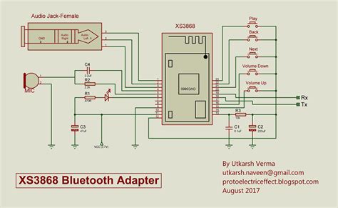 Bluetooth Audio Module Circuit Diagram Diagram Bluetooth Spe