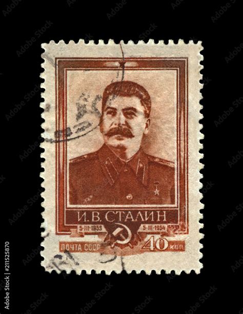 Joseph Stalin Famous Soviet Politician Leader 1st Anniversary Of The