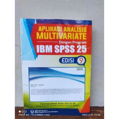 Jual T B S I Buku Aplikasi Analisis Multivariate Dengan Program Ibm