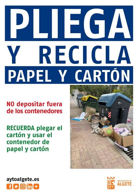 El Ayuntamiento De Algete Solicita Colaboraci N En El Reciclaje De