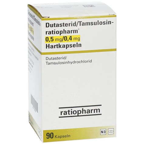 Dutasterid Tamsulosin Ratiopharm Mg Mg St Mit Dem E Rezept