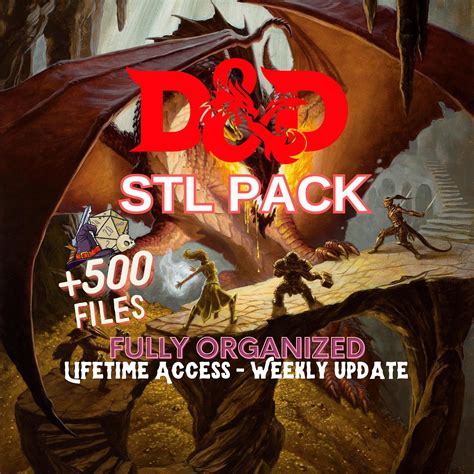 Dnd Stl Pack Dnd Stl Bundle Dnd Miniatures Pack High Quality Stl