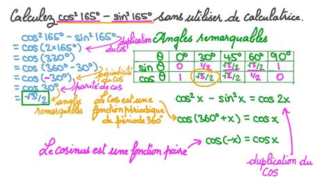 Vid O Question Utiliser Les Formules De Duplication Pour D Terminer