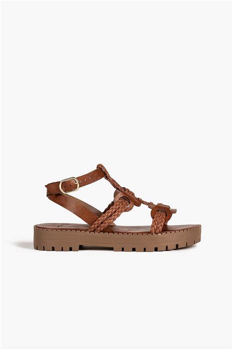 Sand Lia Feminina Flatform Mundial Thereza Bege