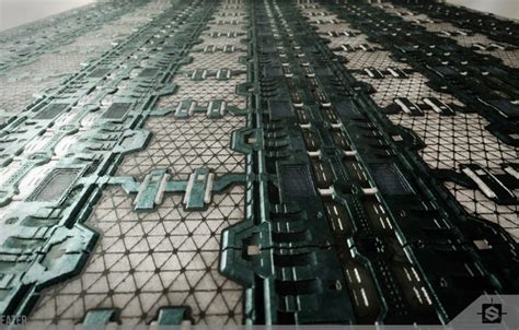 Wallpaper Surface Procedural Sci Fi Panels Floor2 Small For Mobile