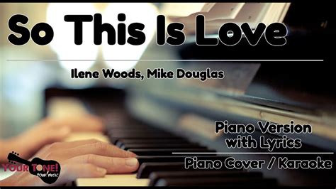 So This Is Love Cinderella Piano Karaoke Version Piano Cover Ilene Woods Youtube