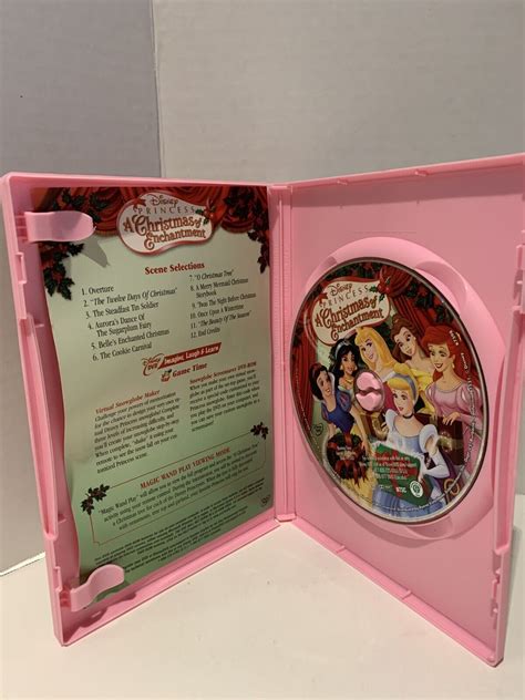 Disney Princess A Christmas Of Enchantment Dvd 2005 With Insert
