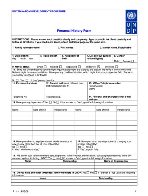 Un P11 Form Sample 2020 2021 Fill And Sign Printable Template Online Us Legal Forms