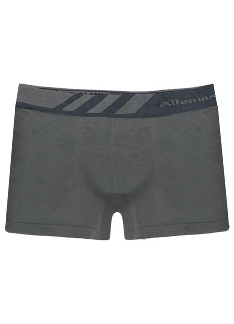 Cueca Boxer Lisa Microfibra Altomax Cinza Rovitex