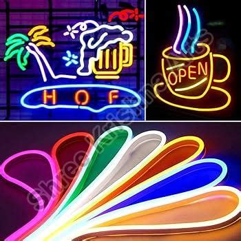 Multicolor 12v Square Multiweight Neon Sign Board For Shops Bars