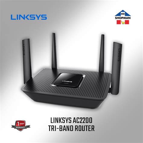 Linksys Max Stream EA8300 Tri Band AC2200 WiFi 5 Wireless Router