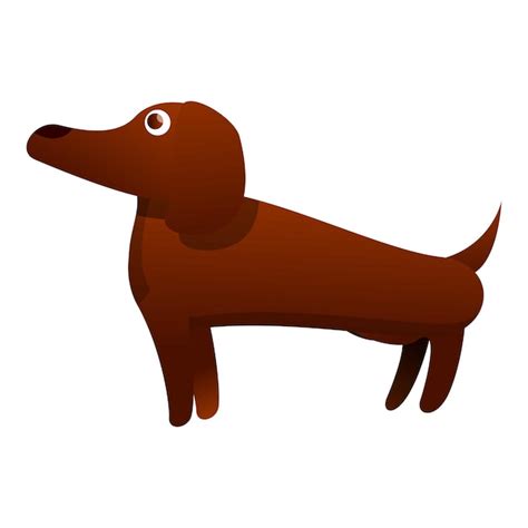 Premium Vector Dachshund Pose Icon Cartoon Of Dachshund Pose Vector