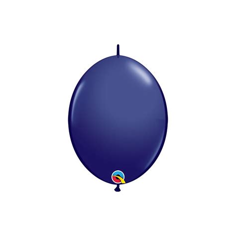 Balão de Festa Látex Liso Q Link Azul Marinho 12 30cm 50