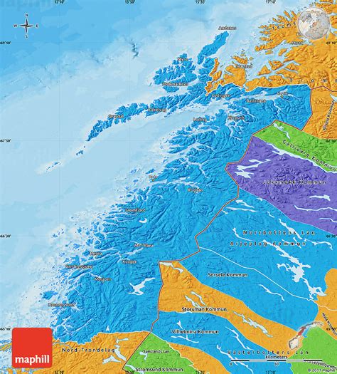 Political Map of Nordland