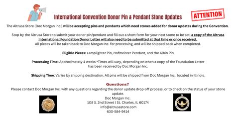 Convention Pin Updates Doc Morgan Altrusa International Foundation