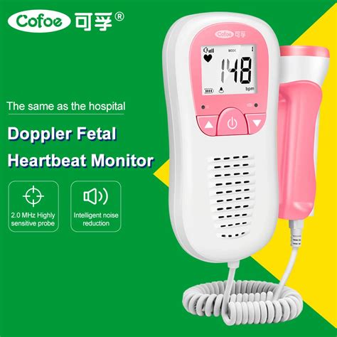 Cofoe Doppler Fetal Retroilumina O Lcd Monitor De Batimento