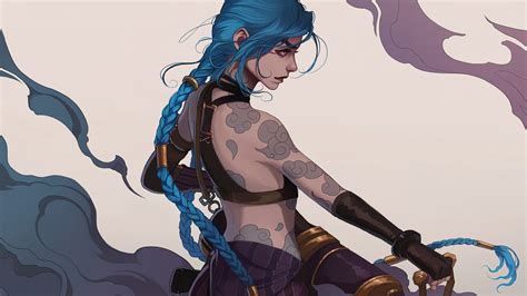 Jinx Arcane Lol League Of Legends Game Art 4k Hd Wallpaper