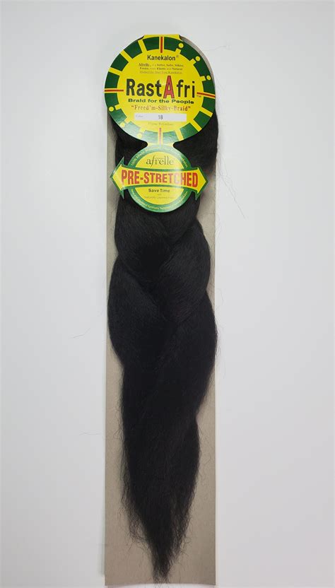 RastAfri Freed M Silky Braid Pre Stretched 1B Braids Synthetic Hair