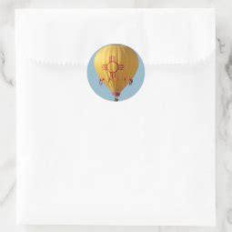 Zia Sun Symbol Hot Air Balloon Sticker Zazzle