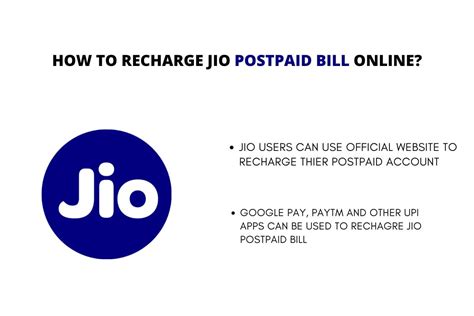 How To Pay Jio Postpaid Bill Online