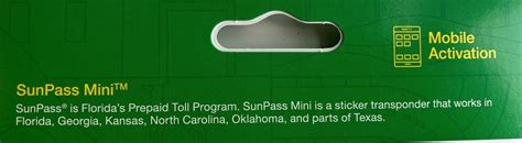 Sunpass Mini Sticker Transponder Prepaid Toll Program For Florida