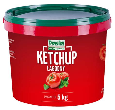 Ketchup gastronomiczny łagodny wiadro 5 kg Sklep Polmarkus