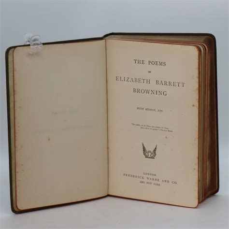 Biblio The Poems Of Elizabeth Barrett Browning By Elizabeth Barrett