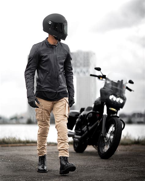 Pando Moto Tabi Leather Motorcycle Boots Biker Outfit