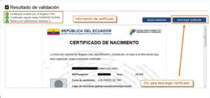 Sacar Partida O Certificado De Nacimiento En Ecuador