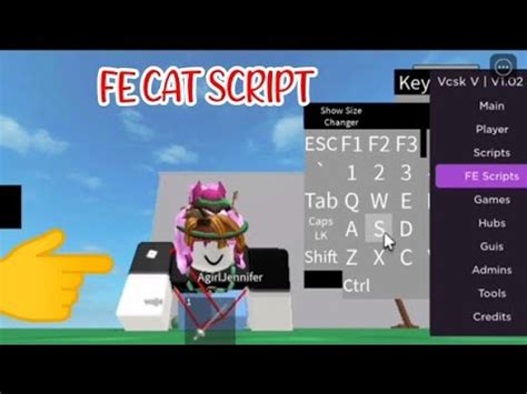 ROBLOX FE CAT SCRIPT Using FLUXUS EXECUTOR Played At Fencing Script