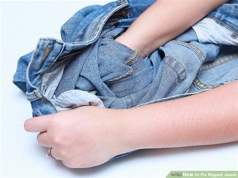 3 Ways To Fix Ripped Jeans Wikihow